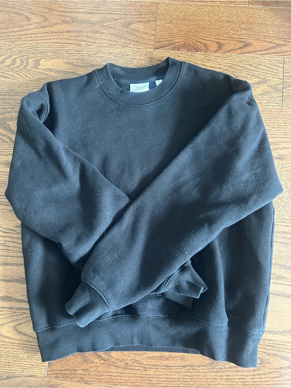 Aritzia Black Crewneck Sweater